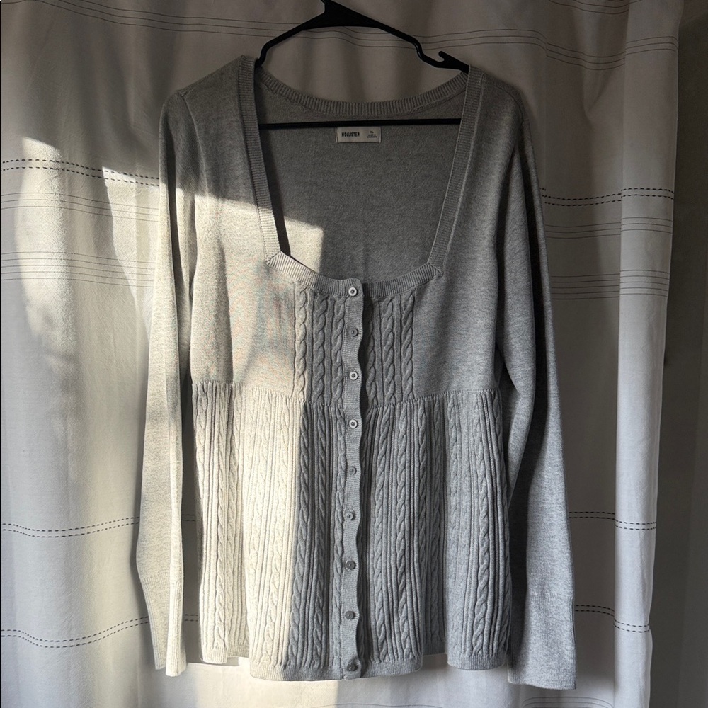Hollister Light Gray Women's Cardigan